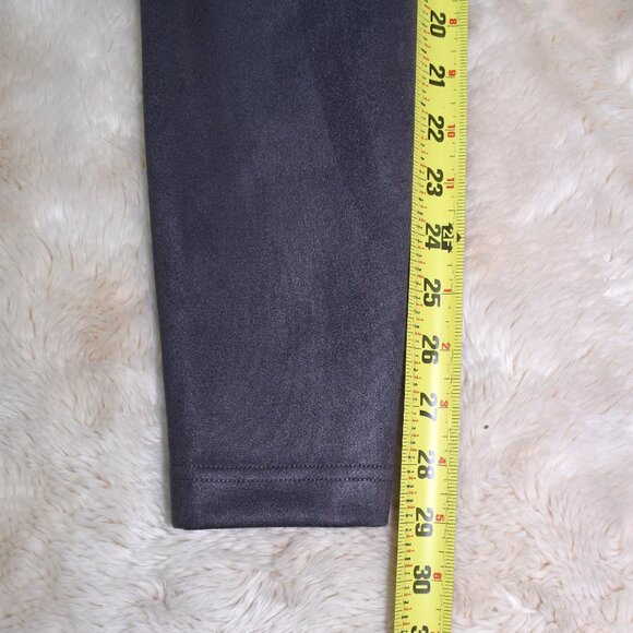White House Black Market Faux Suede Runway Leggings Gray Size 4 Small - Picture 13 of 14